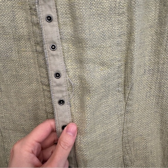 FLAX Linen Snap Front Jacket Size Medium - Picture 12 of 15